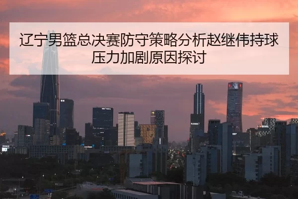 辽宁男篮总决赛防守策略分析赵继伟持球压力加剧原因探讨